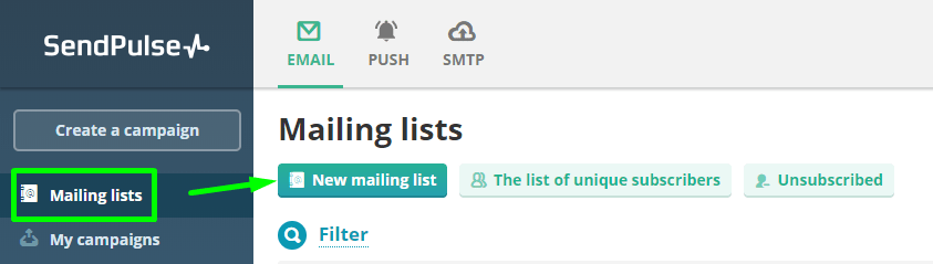 new mailing list