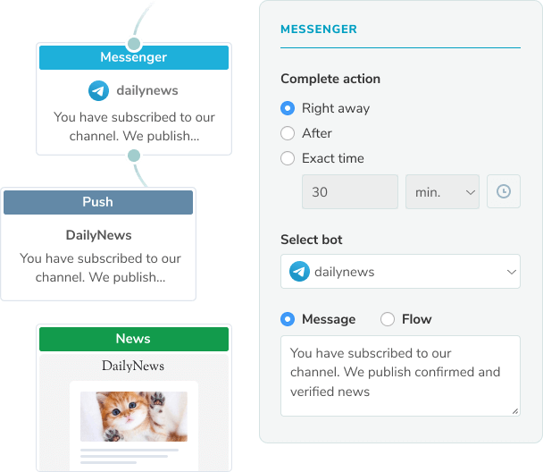 Adicione respostas automáticas do chatbot aos seus fluxos automatizados Imagem 5