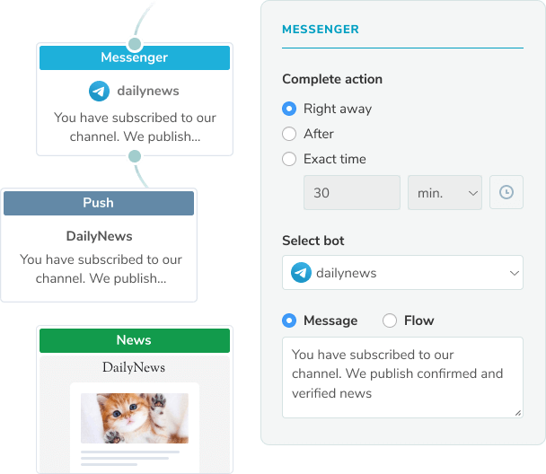 Ajoutez des réponses automatiques de chatbot à vos flux automatisés Image 5