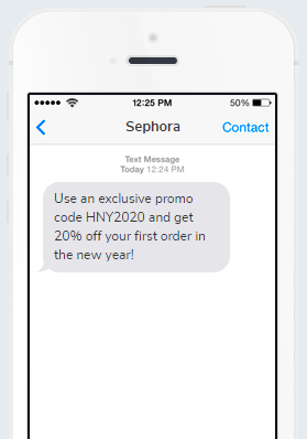 Business SMS from Sephora