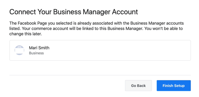 Connect your business manager account