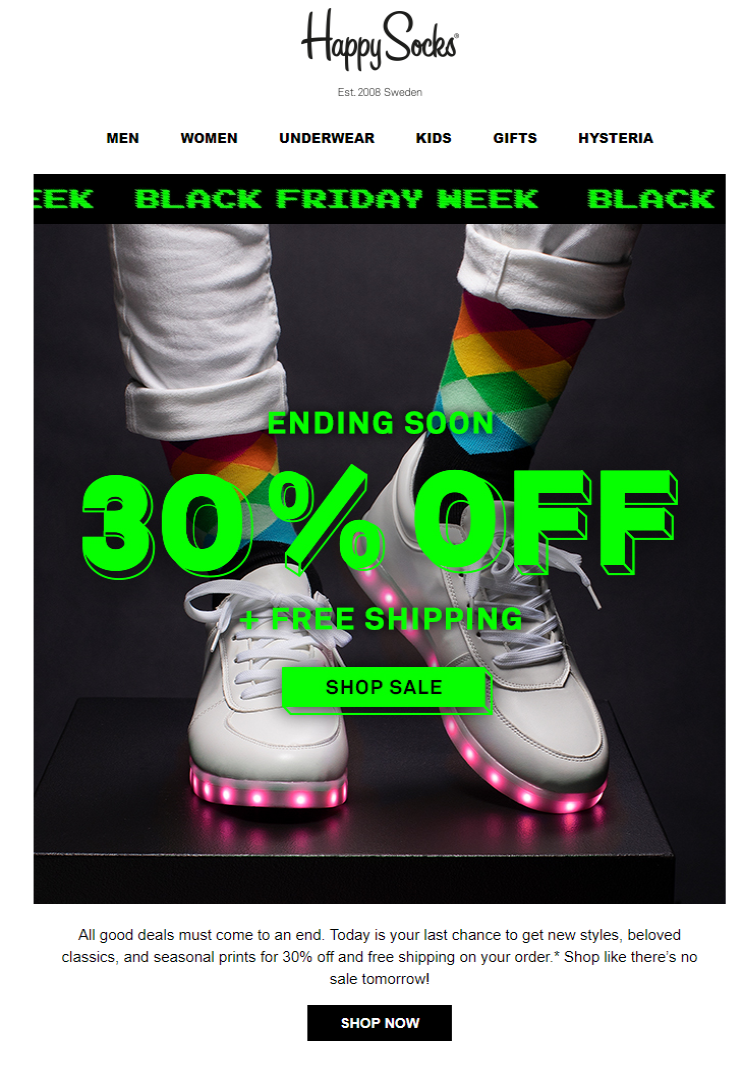 Black Friday email
