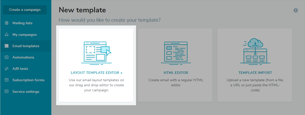 Layout Template Editor