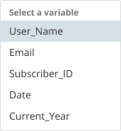 variable selection