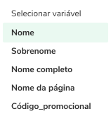 select variable