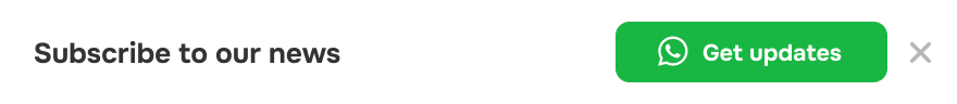 whatsapp popup