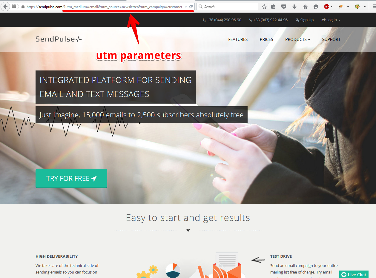 02. utm parameters example