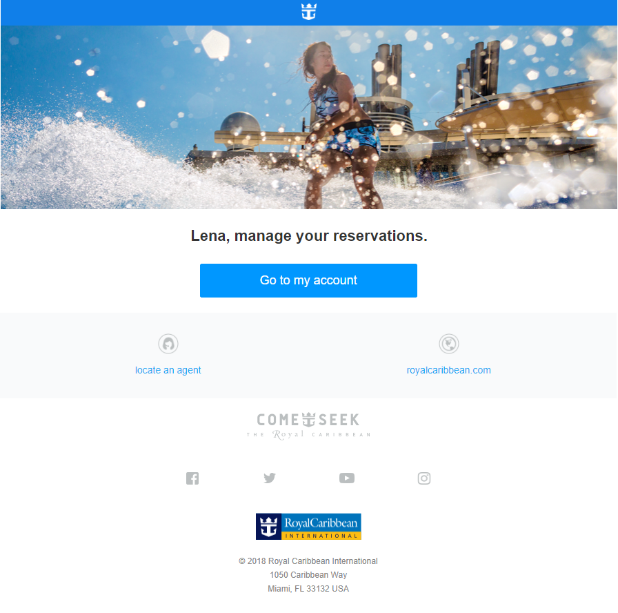 welcome email