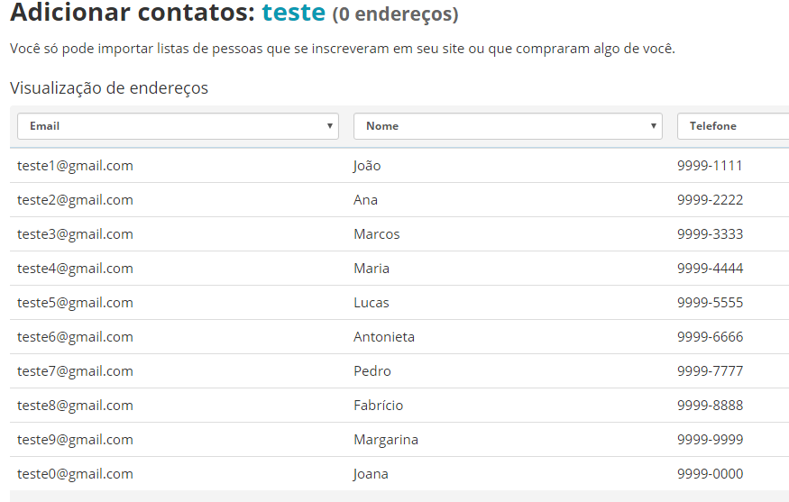lista