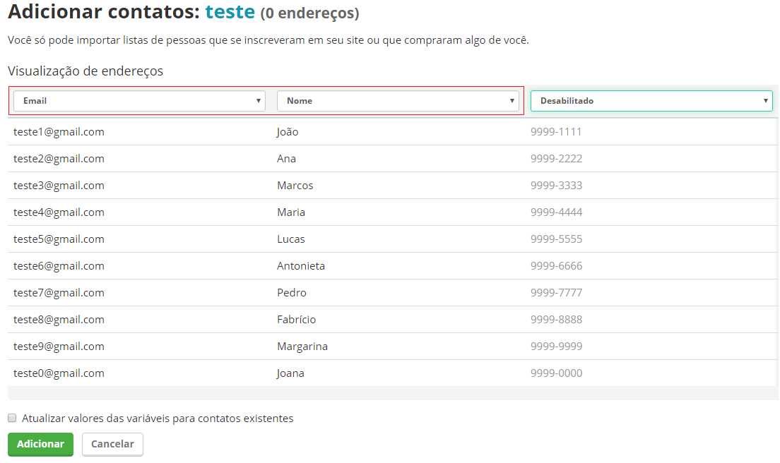 lista