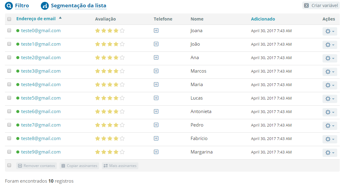 lista