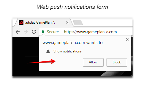 Web push example