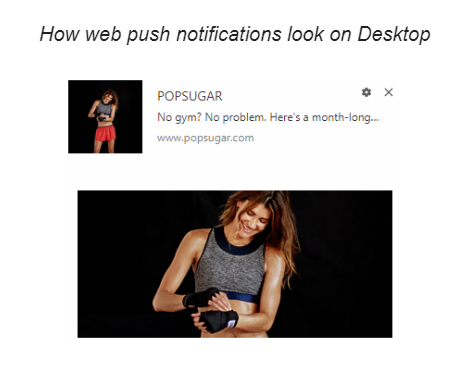 Desktop web push