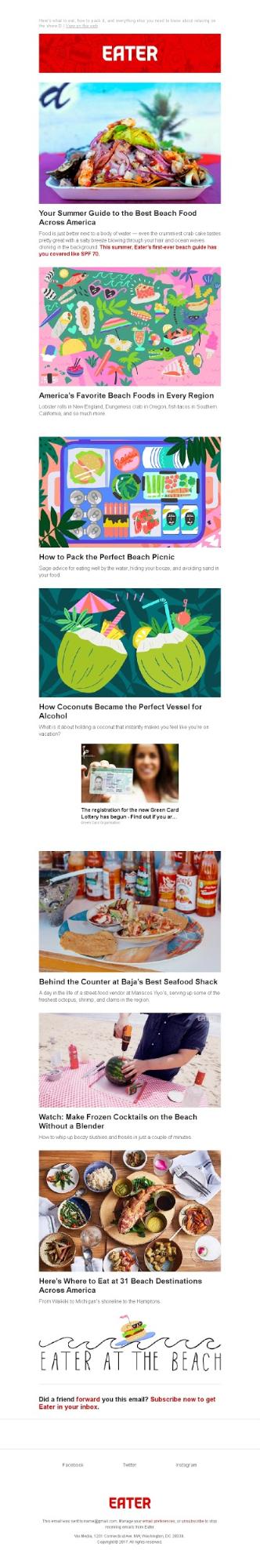 Гайд по популярной пляжной еде