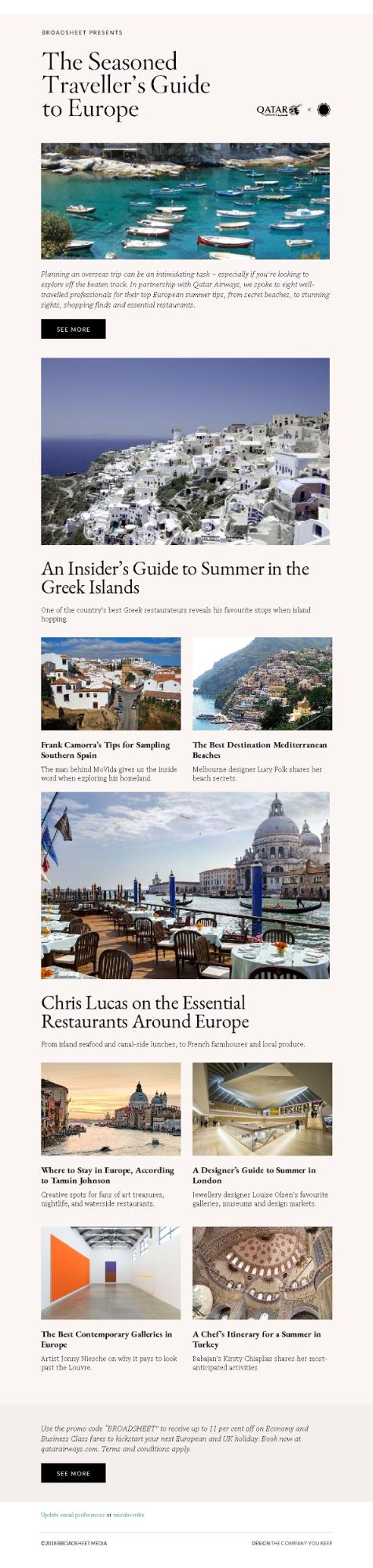 Гайд по курортам и ресторанам Европы