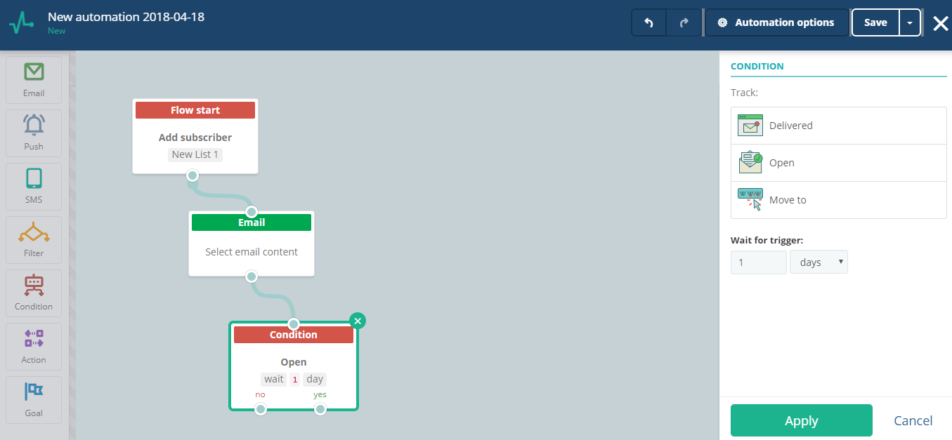 triggered email flow