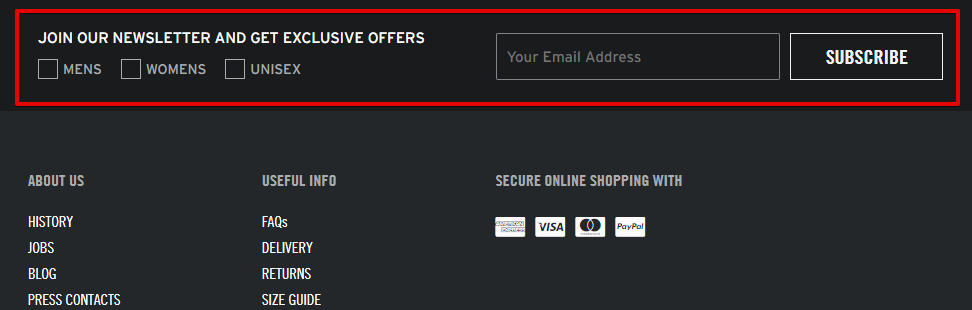 subscription form subscription form