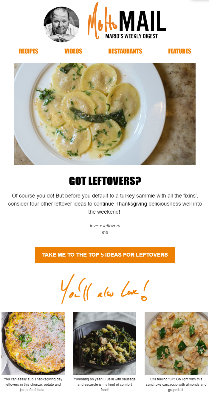 thankgiving email thankgiving email