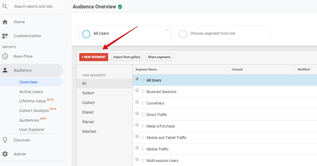 new segment in google analytics new segment in google analytics