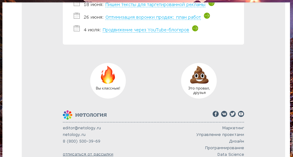 Опрос от «Нетологии» Опрос от «Нетологии»