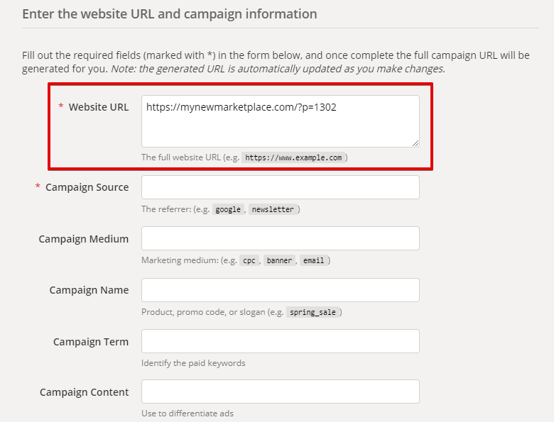 google analytics URL builder google analytics URL builder