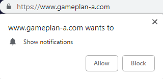 web push notification opt-in box
