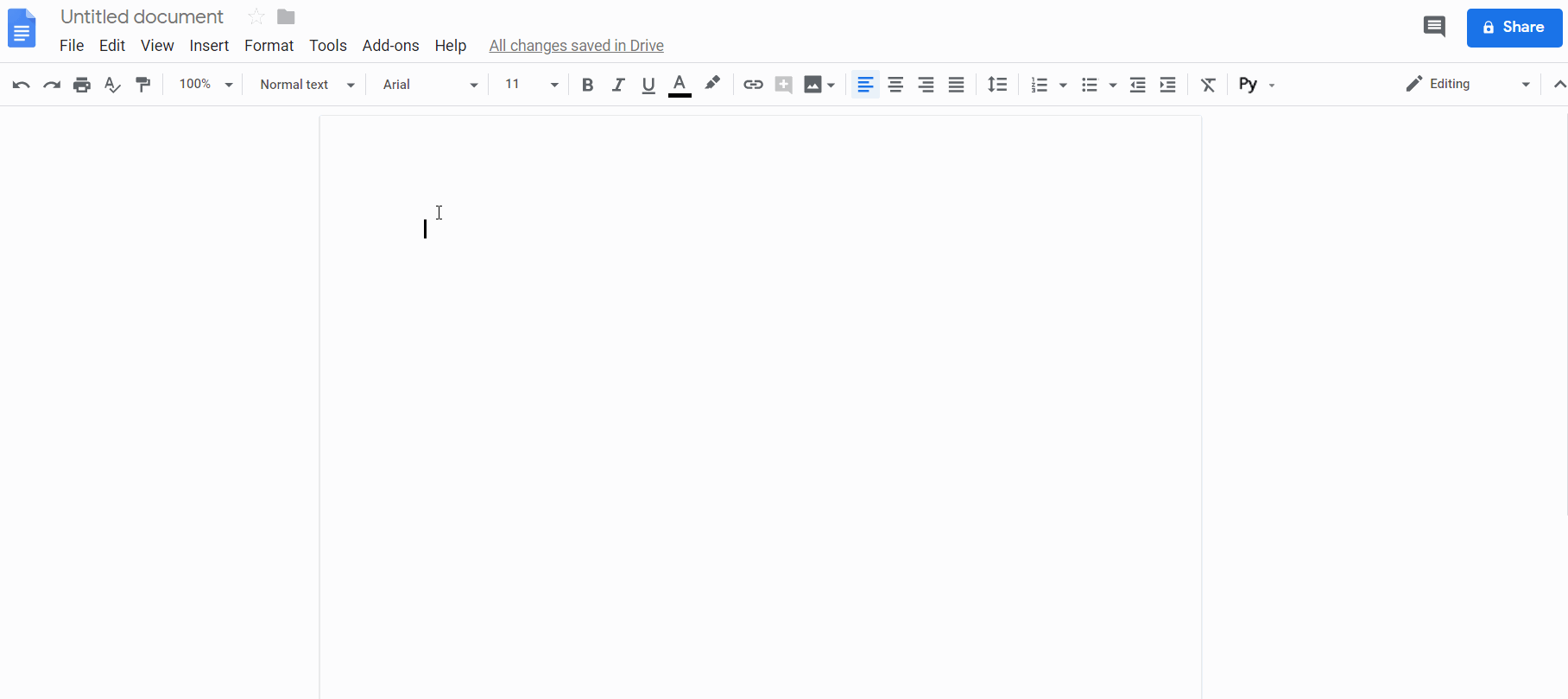 creating drawing in google docs