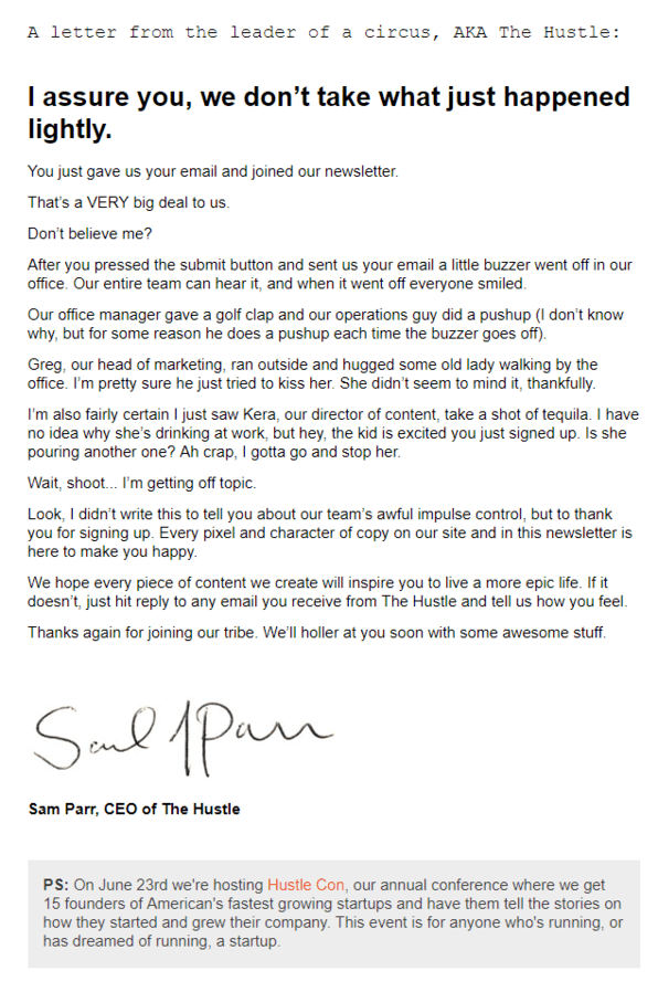 linear storytelling in email linear storytelling in email