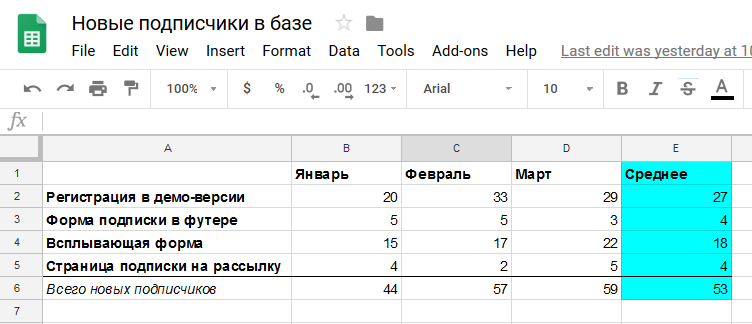 Данные о новых подписчиках во вкладке «Сегменты» в аккаунте SendPulse Данные о новых подписчиках во вкладке «Сегменты» в аккаунте SendPulse