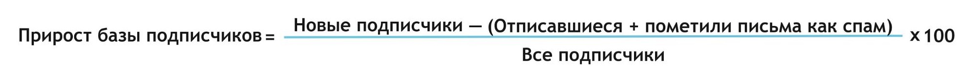 Формула прироста базы подписчиков Формула прироста базы подписчиков