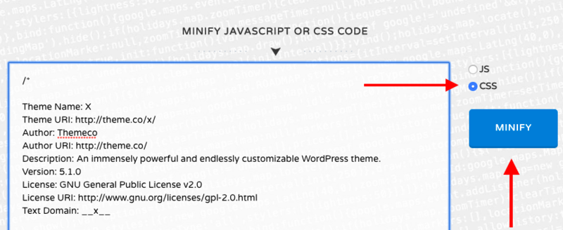 Minifier code box Minifier code box