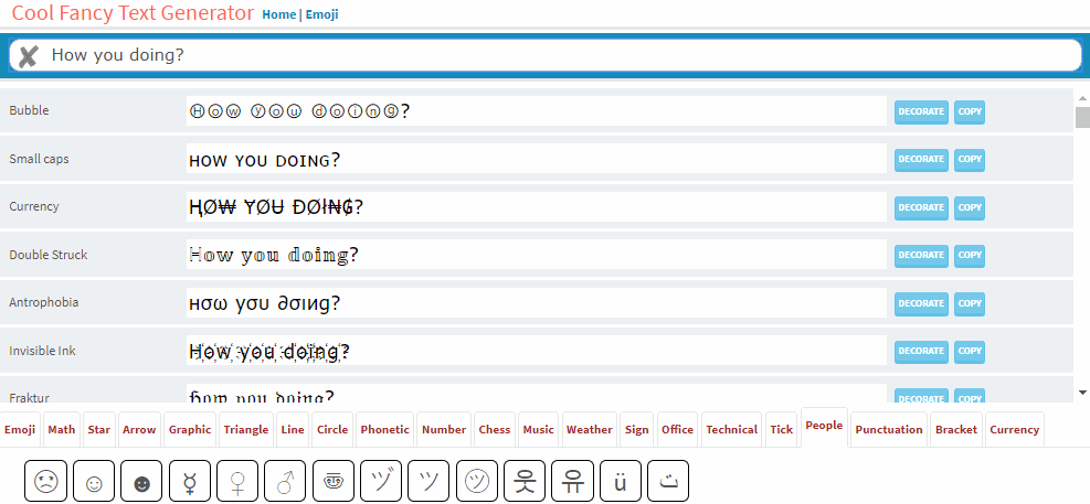 unicode text generator unicode text generator