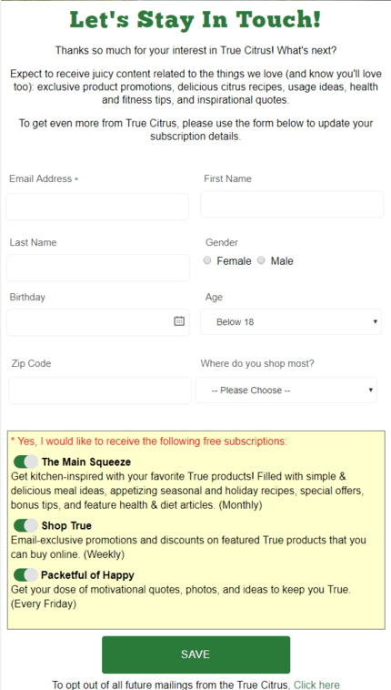 email preference center email preference center