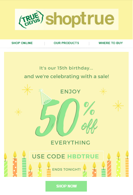 anniversary email anniversary email