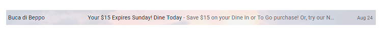 email preheader example email preheader example