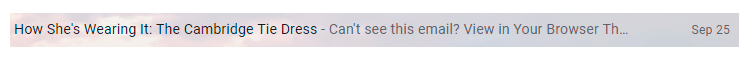 email preheader mistake email preheader mistake