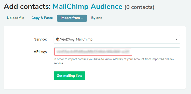 MailChimp export list via API MailChimp export list via API