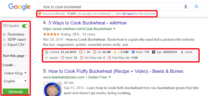 seoquake seo tools - seoquake