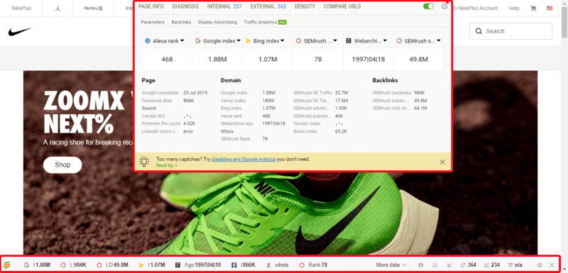 seoquake seo tools - seoquake