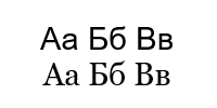 Сравнение шрифтов sans serif и serif