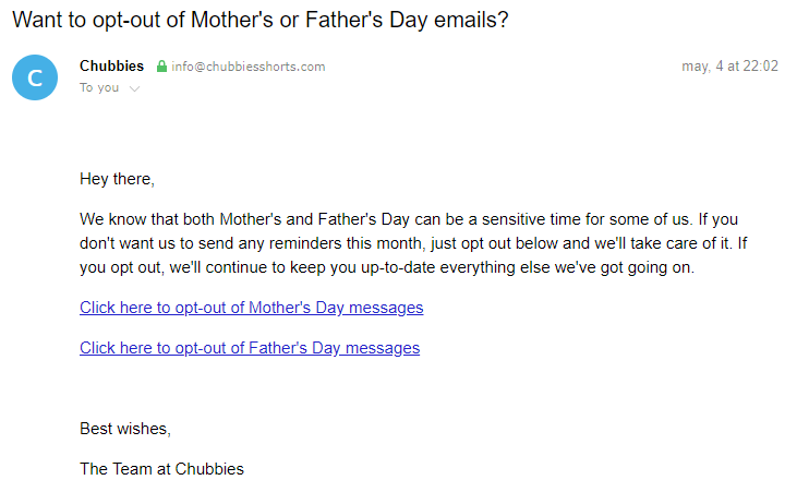 email unsubscribe options email unsubscribe options