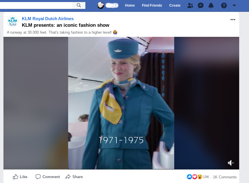 Live video by KLM Royal Dutch Airlines on Facebook