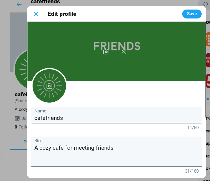 Setting up your Twitter profile Setting up your Twitter profile