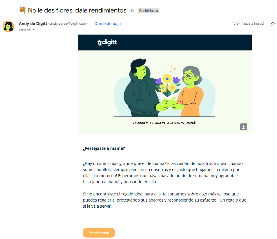 Diggit utiliza los beneficios del marketing por correo electrónico y envía contenido de valor a sus contactos