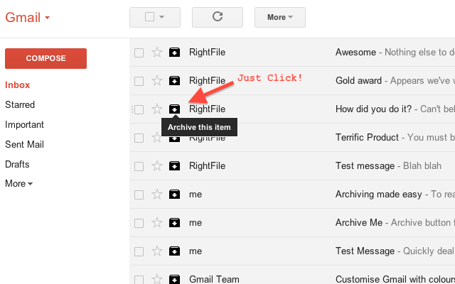 Actions расширение для Gmail