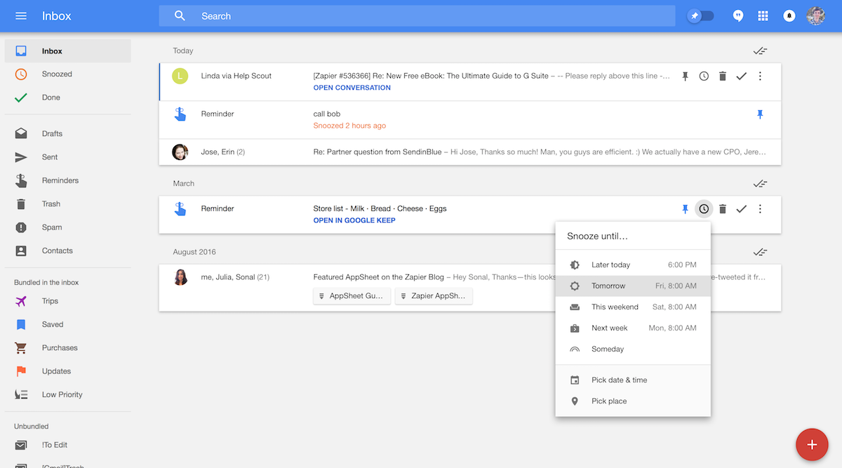QuickBooks расширение для Gmail