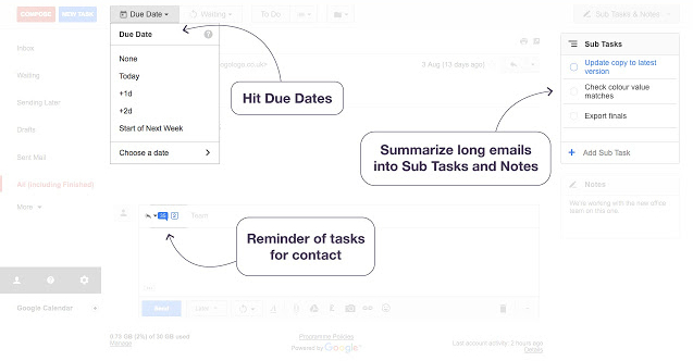 ActiveInbox расширение для Gmail