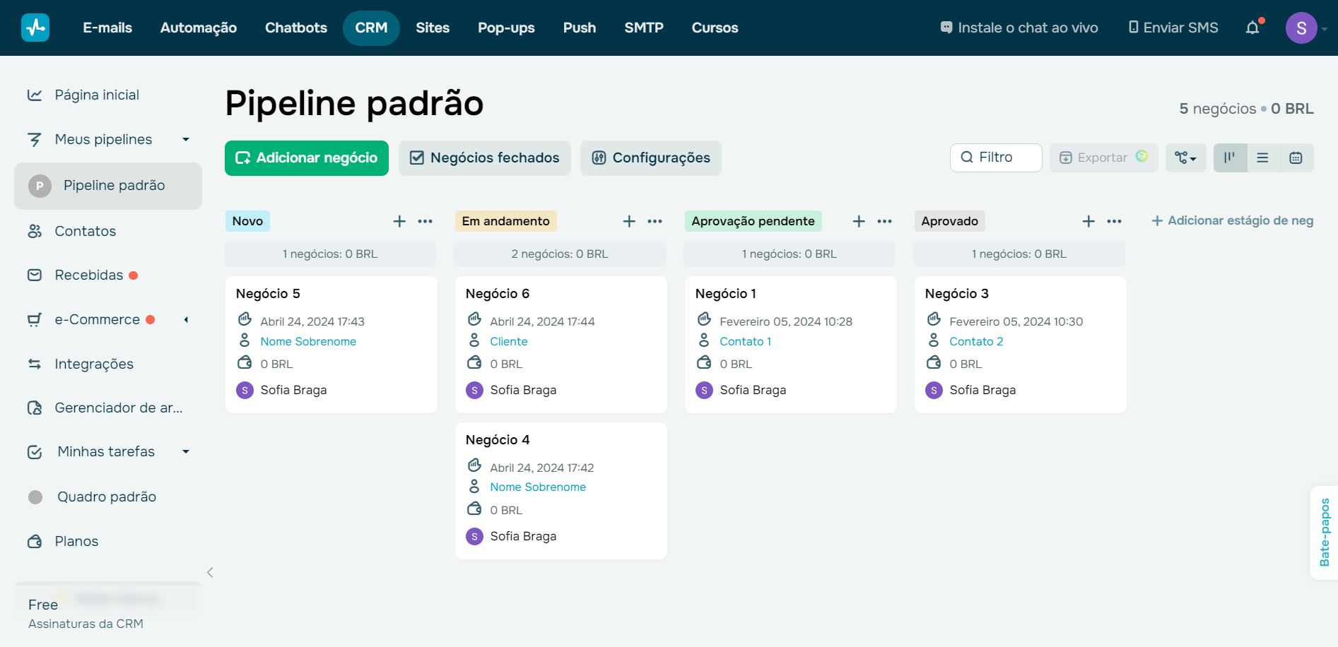 fidelizar-clientes-quadro-kanban-do-crm-da-sendpulse fidelizar-clientes-quadro-kanban-do-crm-da-sendpulse