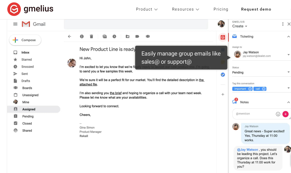 Gmelius расширение для Gmail Gmelius расширение для Gmail