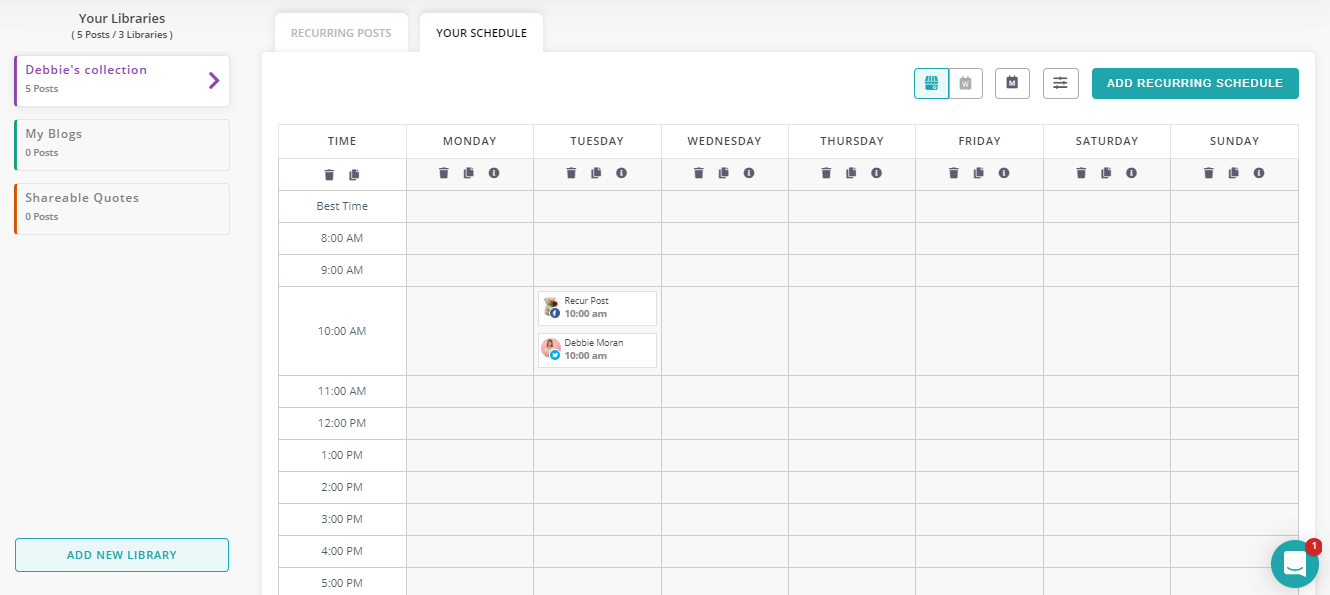 social media scheduling